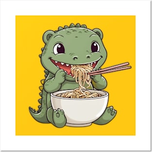 Crocodile Eat Ramen Posters and Art